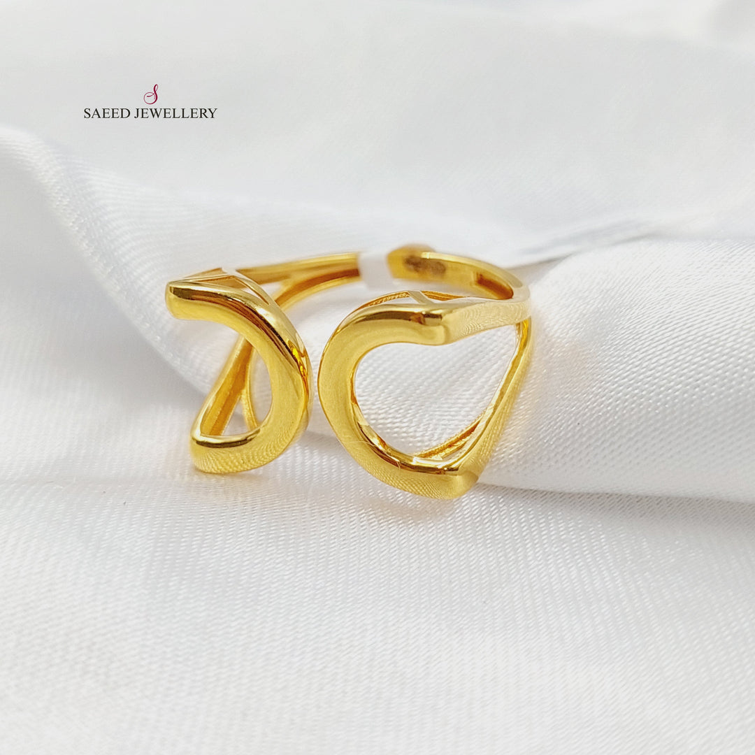 Shoe Ring Made of 21K Gold by Saeed Jewelry 