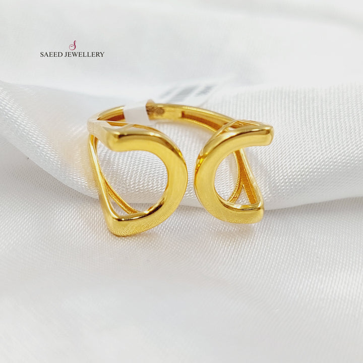 Shoe Ring Made of 21K Gold by Saeed Jewelry 