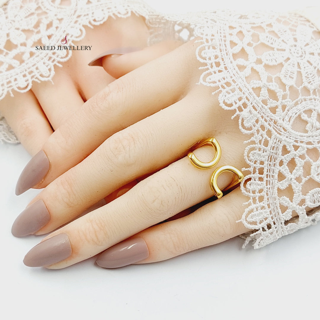 Shoe Ring Made of 21K Gold by Saeed Jewelry 