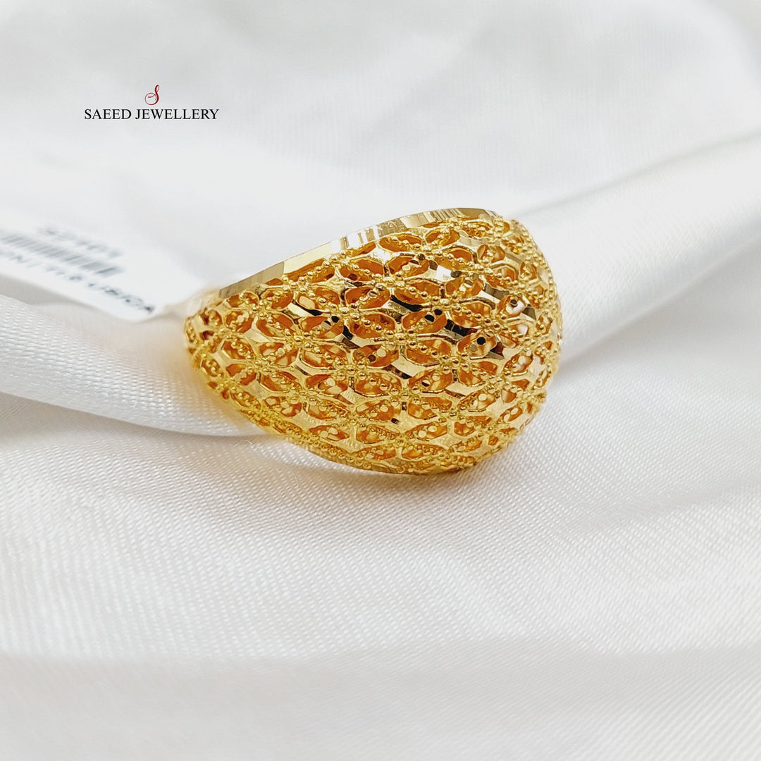 21K Gold Bahraini Ring by Saeed Jewelry - Image 3