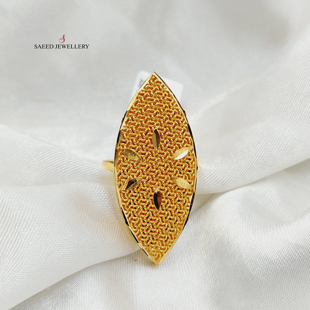 21K Gold Bahraini Ring by Saeed Jewelry - Image 4