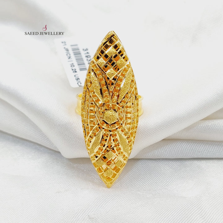 21K Gold Bahraini Ring by Saeed Jewelry - Image 2