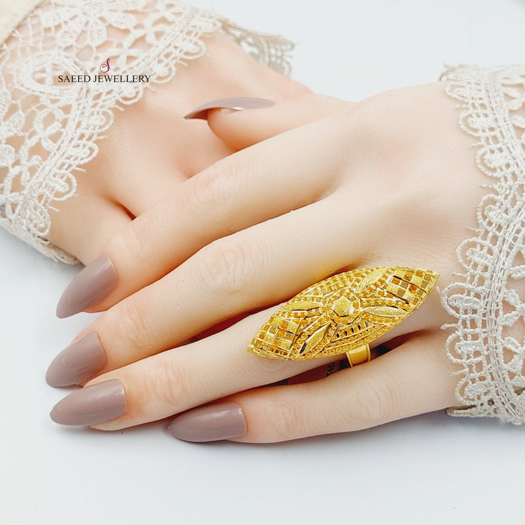 21K Gold Bahraini Ring by Saeed Jewelry - Image 5