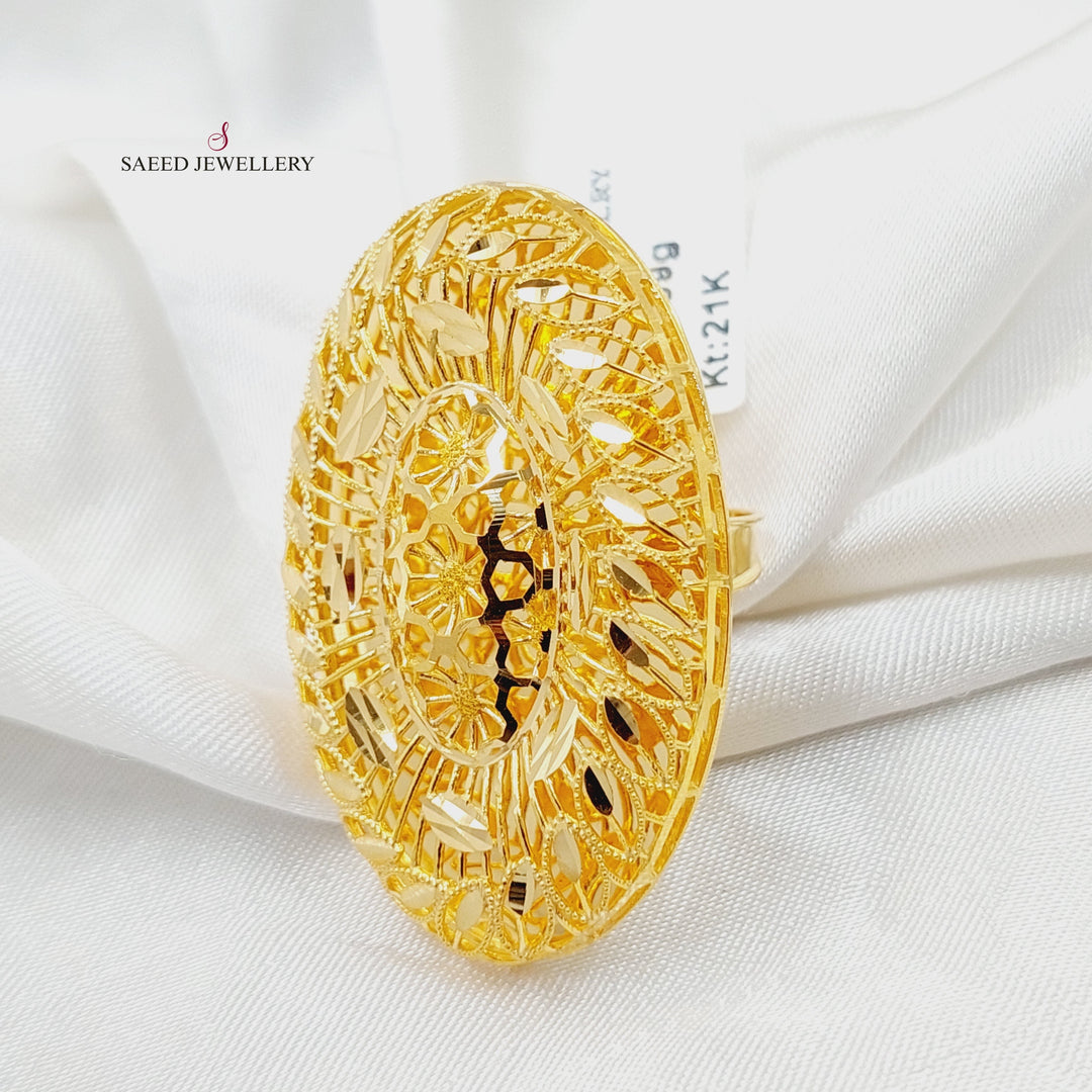 21K Gold Bahraini Ring by Saeed Jewelry - Image 1