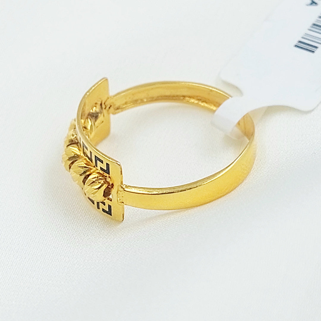 21K خاتم طابات-مجوهرات الشيخ سعيد-Saeed Jewelry 