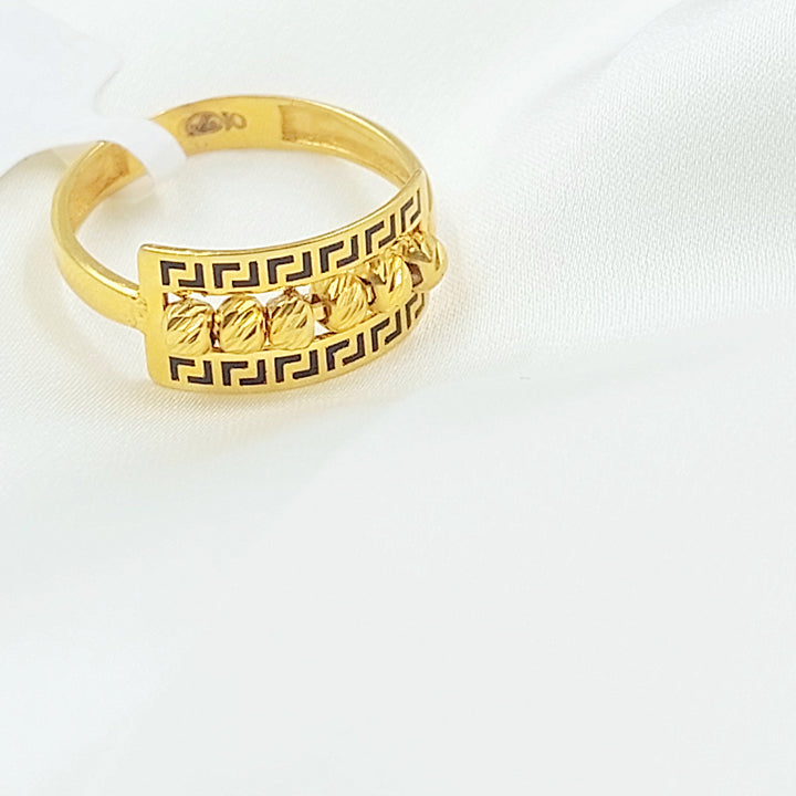 21K خاتم طابات-مجوهرات الشيخ سعيد-Saeed Jewelry 