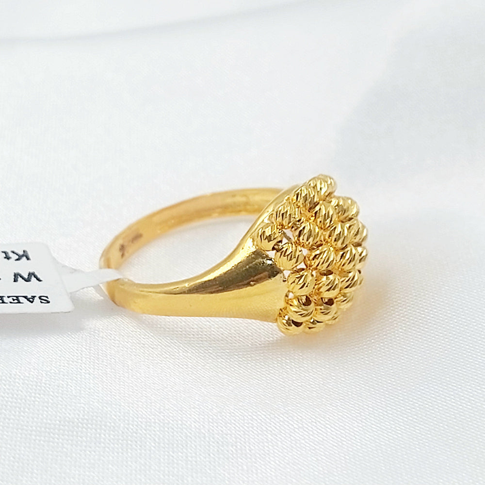 Balls Jessica Ring Made of 21K Gold by Saeed Jewelry 