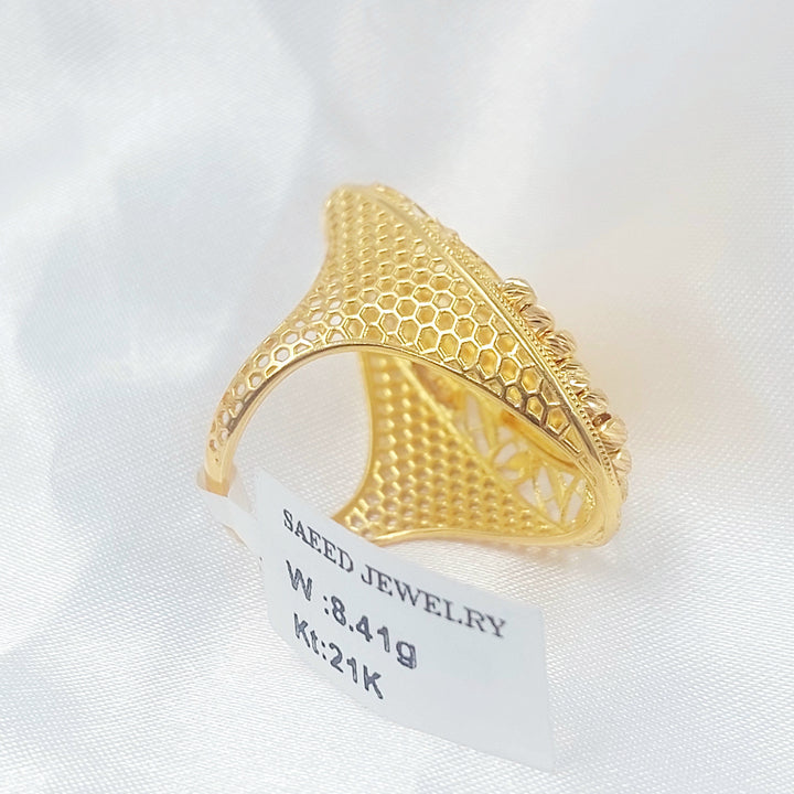 Balls Ounce Ring Made of 21K Gold by Saeed Jewelry 