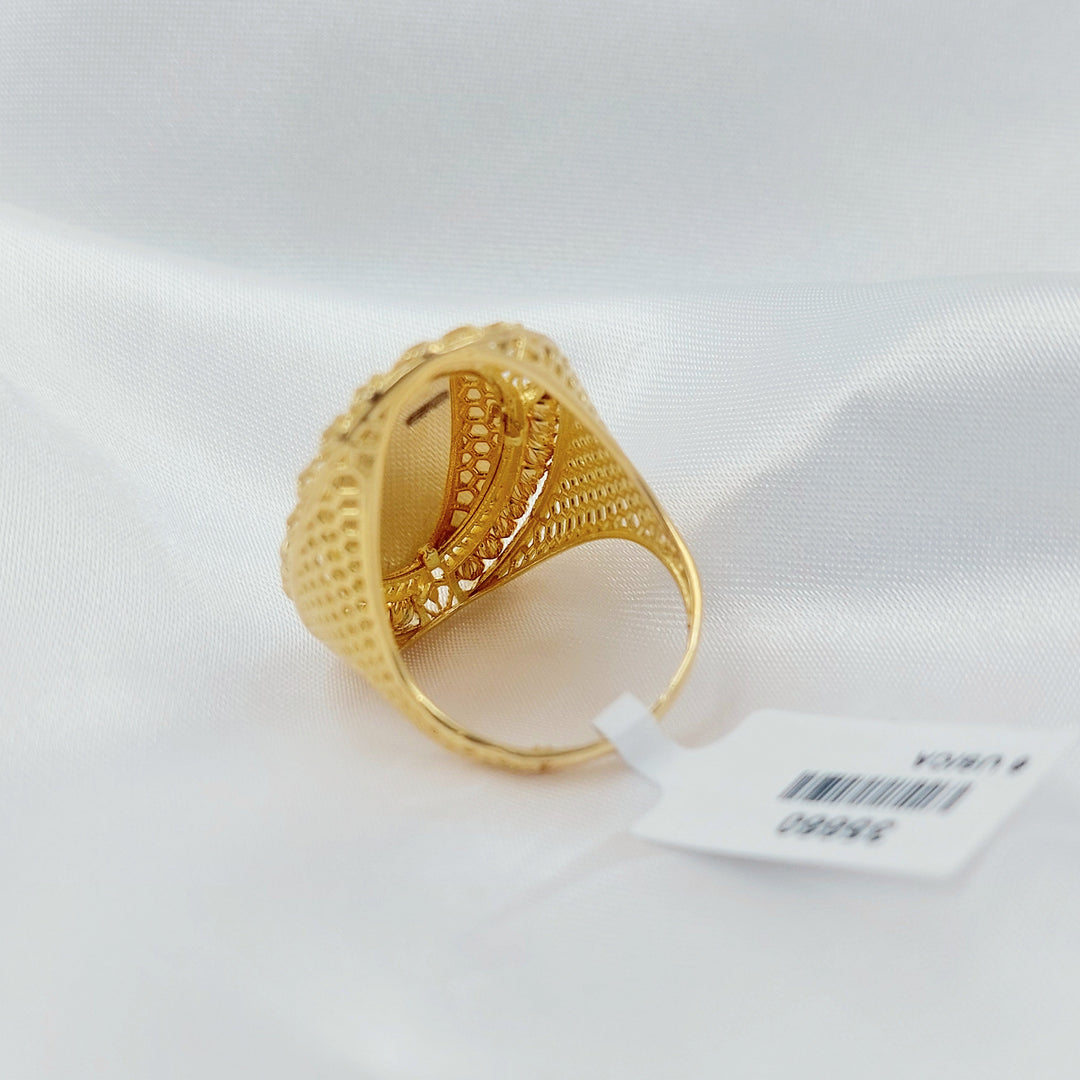 Balls Ounce Ring Made of 21K Gold by Saeed Jewelry 