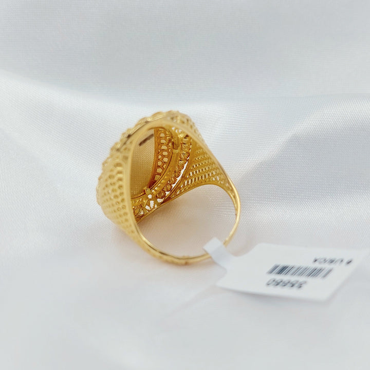 Balls Ounce Ring Made of 21K Gold by Saeed Jewelry 