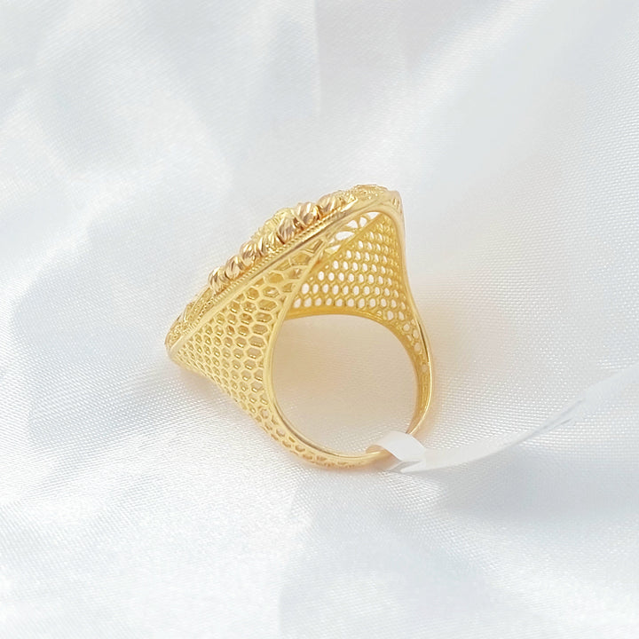 Balls Ounce Ring Made of 21K Gold by Saeed Jewelry 