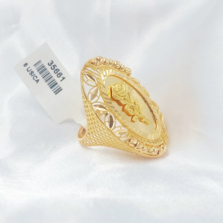 Balls Ounce Ring Made of 21K Gold by Saeed Jewelry 