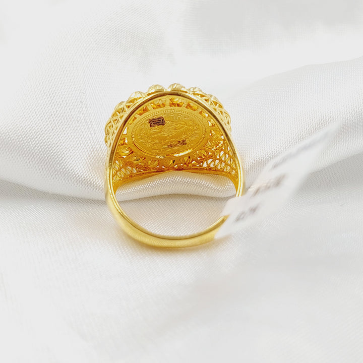 21K خاتم رشادي طابات-مجوهرات الشيخ سعيد-Saeed Jewelry 