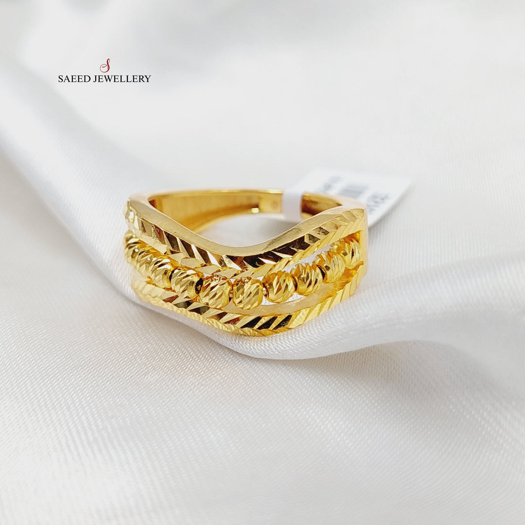 21K Gold Balls Ring by Saeed Jewelry - Image 3