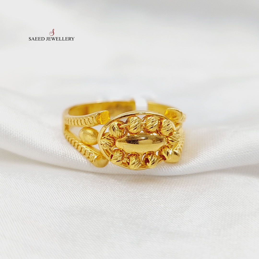 21K Gold Balls Ring by Saeed Jewelry - Image 2