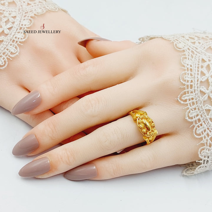 21K Gold Balls Ring by Saeed Jewelry - Image 4