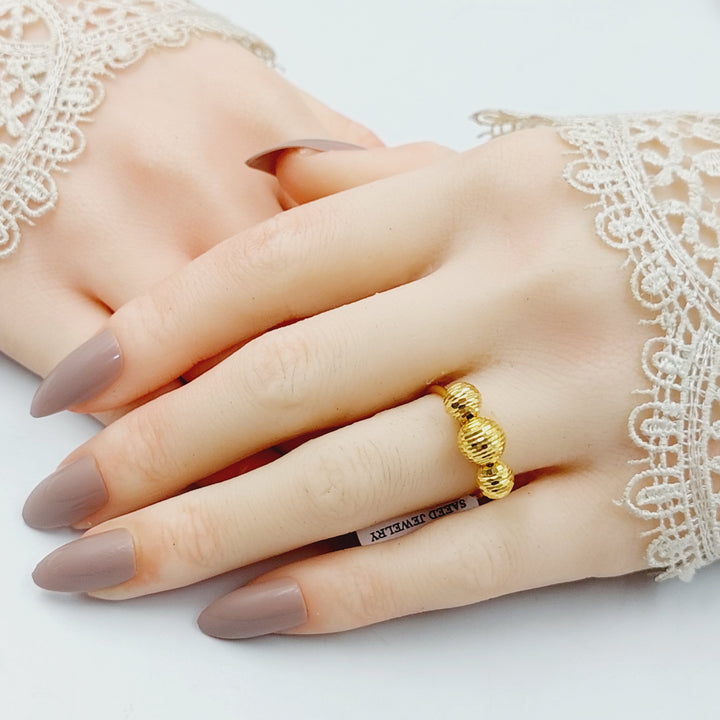 21K Gold Balls Ring by Saeed Jewelry - Image 5