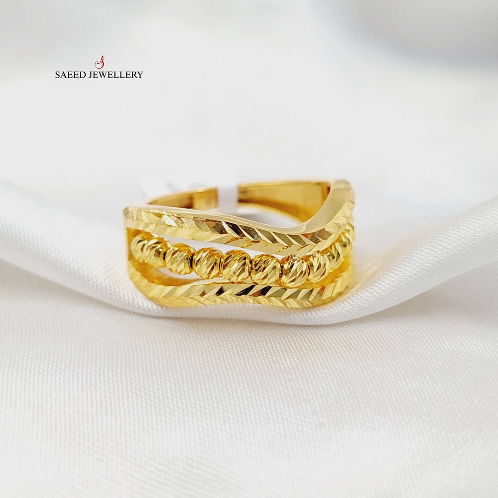 21K Gold Balls Ring by Saeed Jewelry - Image 2