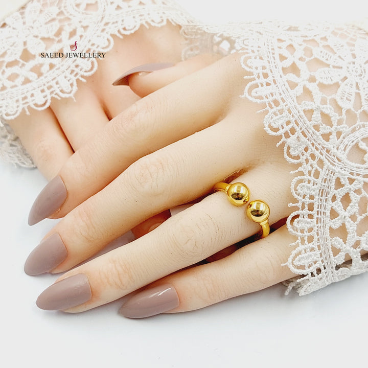 Balls Ring Made of 21K Gold by Saeed Jewelry 