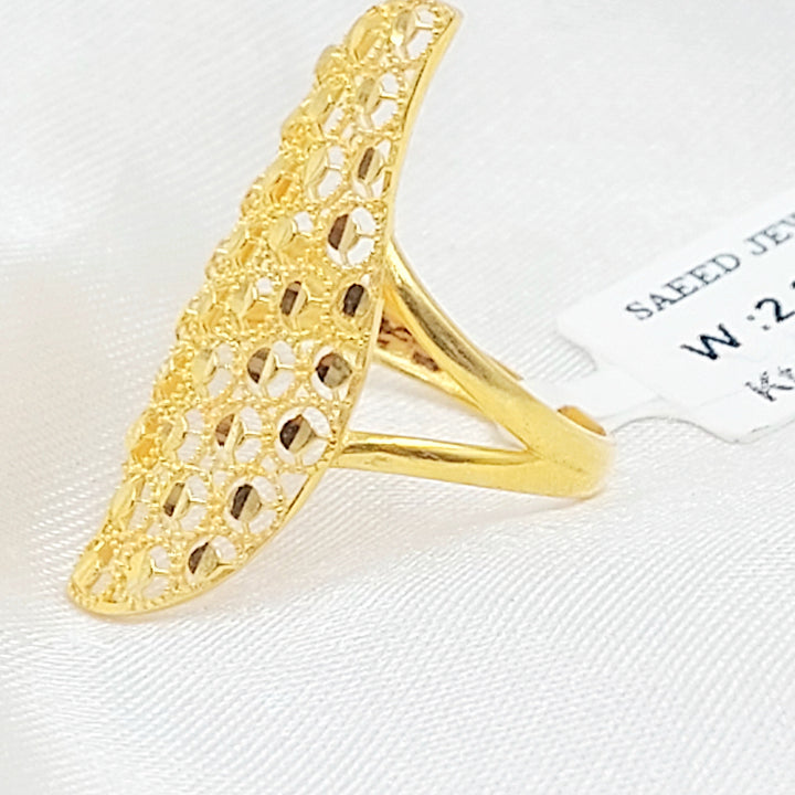 Beehive Ring Made of 21K Gold by Saeed Jewelry 