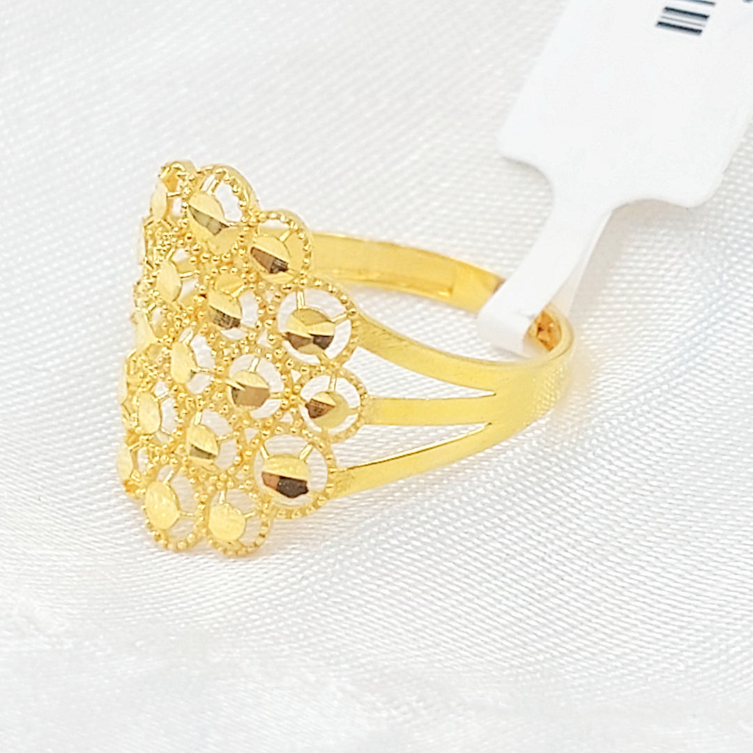 Beehive Ring Made of 21K Gold by Saeed Jewelry 