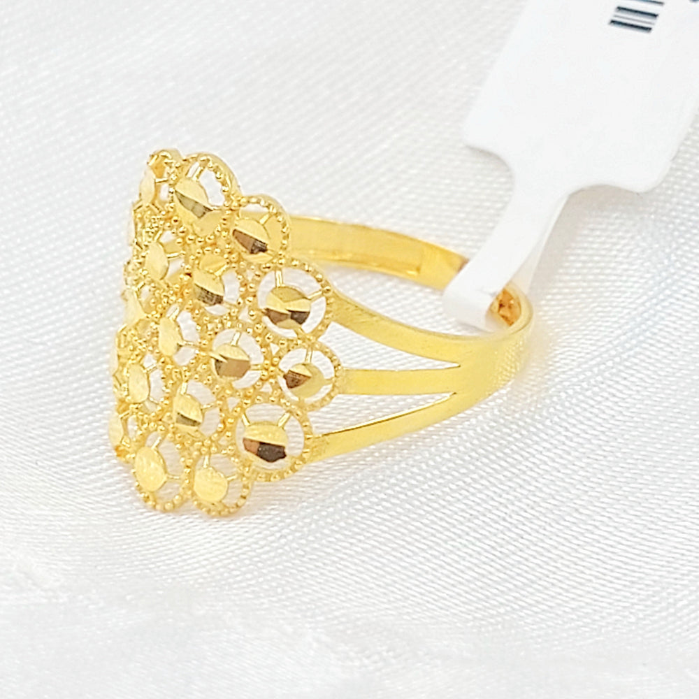 Beehive Ring Made of 21K Gold by Saeed Jewelry 