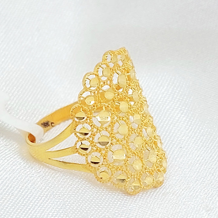Beehive Ring Made of 21K Gold by Saeed Jewelry 