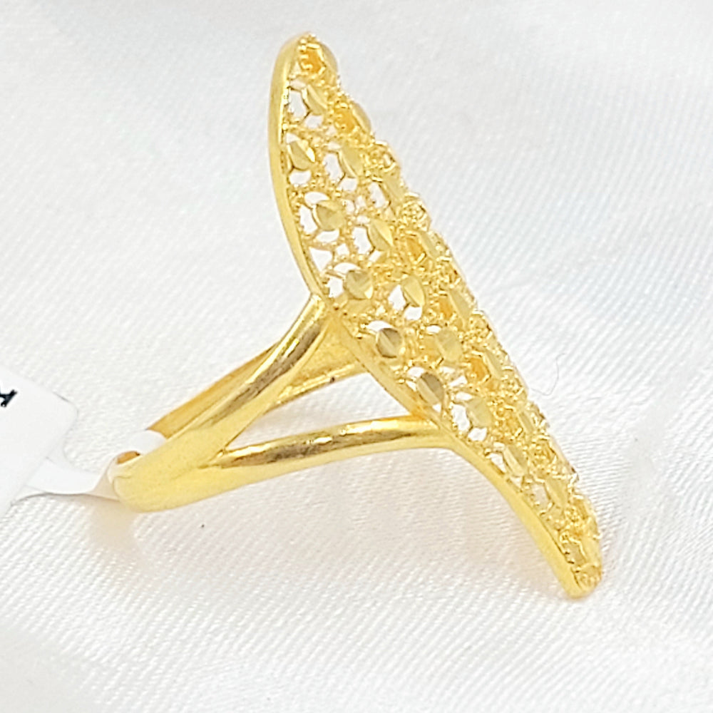 Beehive Ring Made of 21K Gold by Saeed Jewelry 
