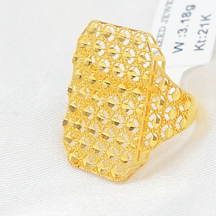 Beehive Ring Made of 21K Gold by Saeed Jewelry 