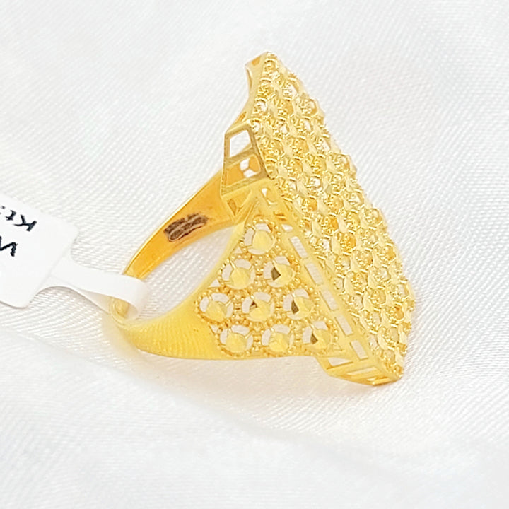 Beehive Ring Made of 21K Gold by Saeed Jewelry 