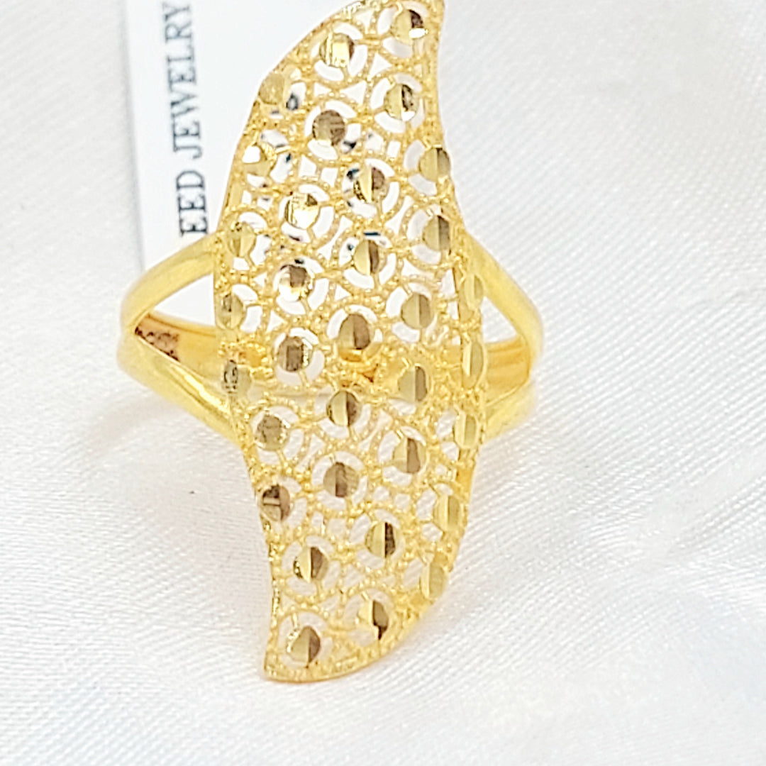 Beehive Ring Made of 21K Gold by Saeed Jewelry 