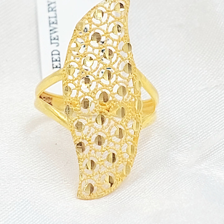 Beehive Ring Made of 21K Gold by Saeed Jewelry 