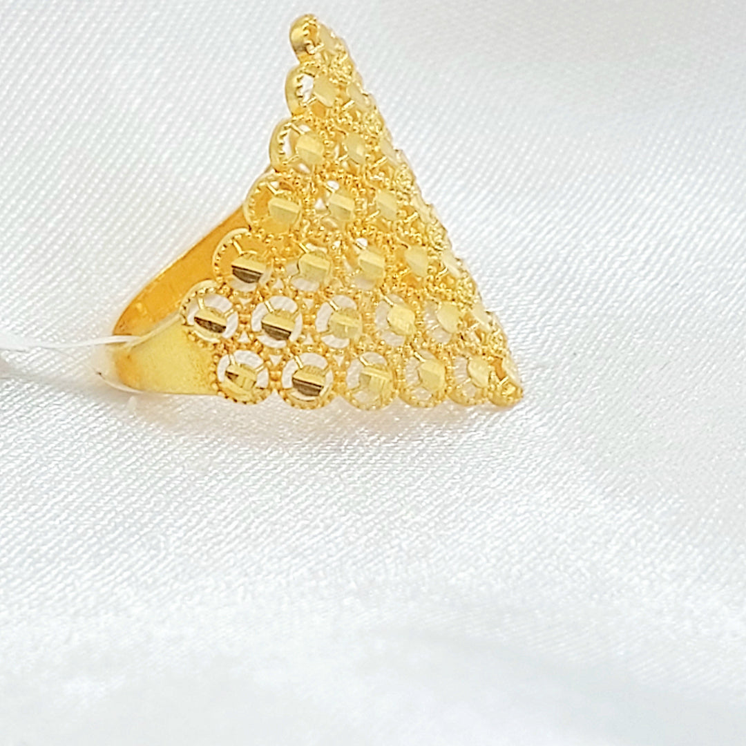 Beehive Ring Made of 21K Gold by Saeed Jewelry 