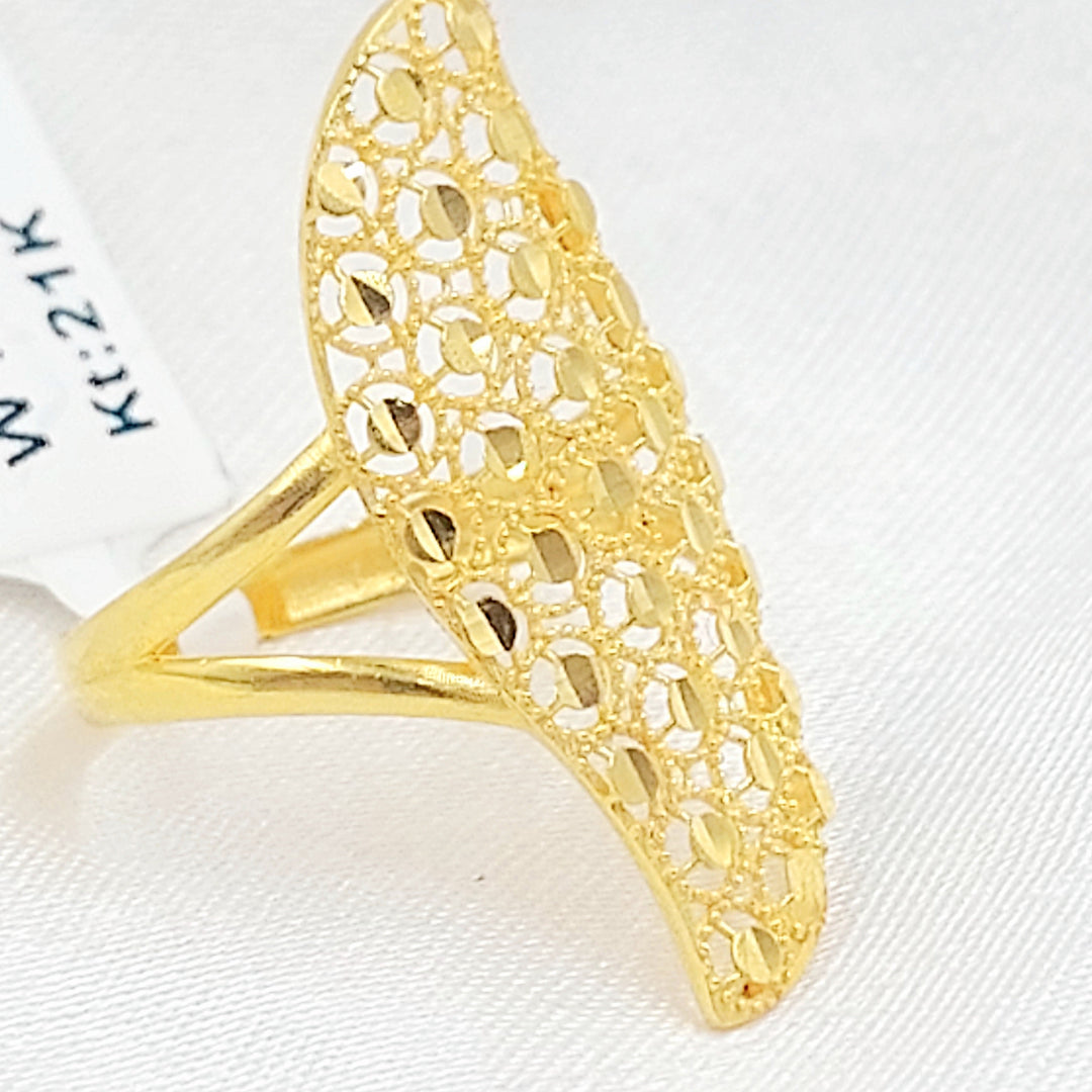 Beehive Ring Made of 21K Gold by Saeed Jewelry 