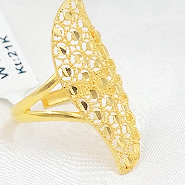 Beehive Ring Made of 21K Gold by Saeed Jewelry 