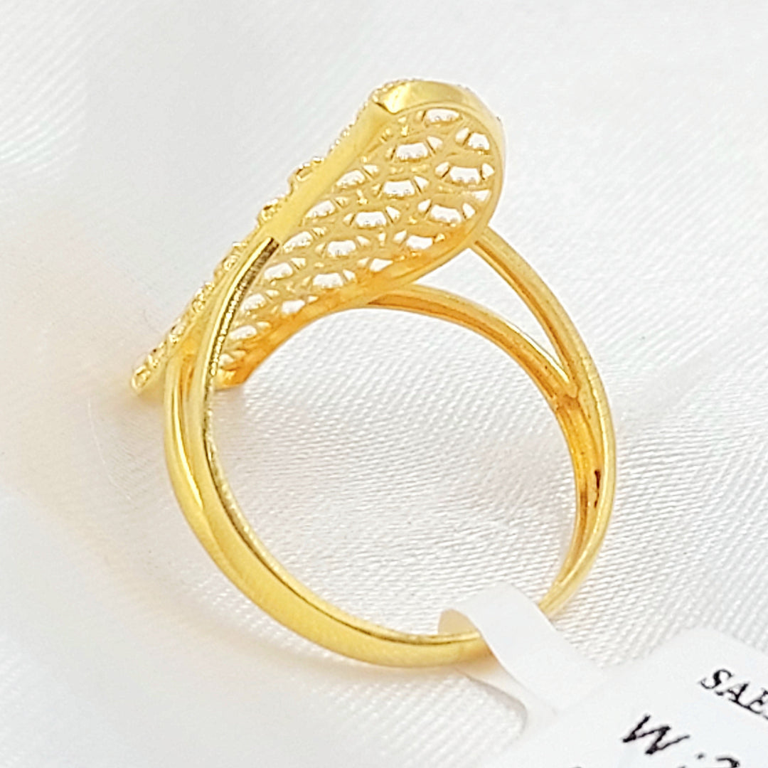 Beehive Ring Made of 21K Gold by Saeed Jewelry 