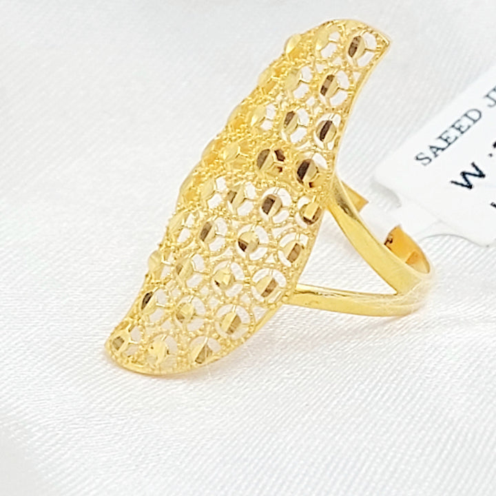 Beehive Ring Made of 21K Gold by Saeed Jewelry 