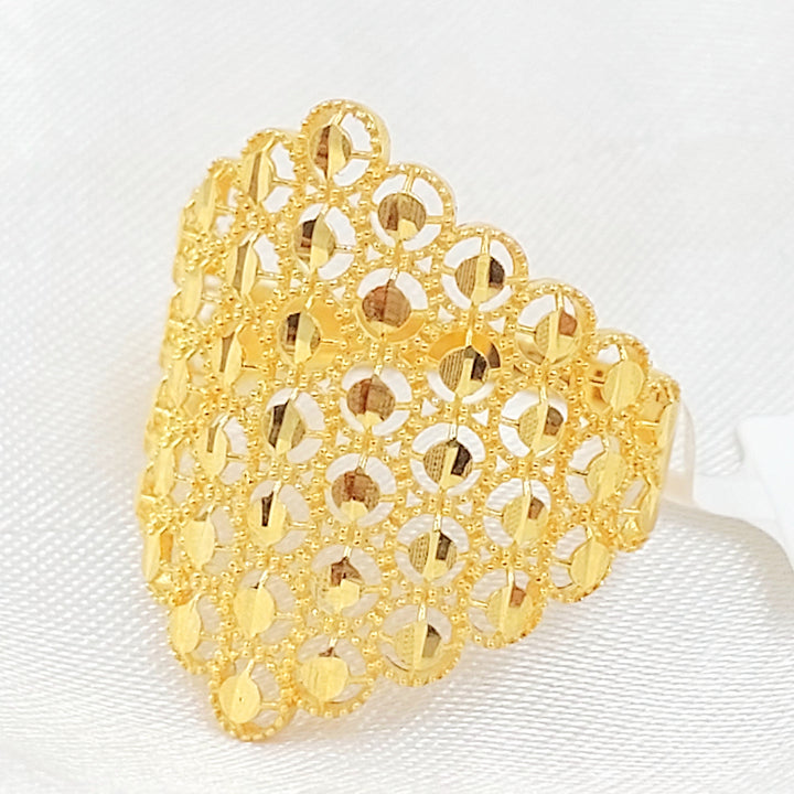 Beehive Ring Made of 21K Gold by Saeed Jewelry 