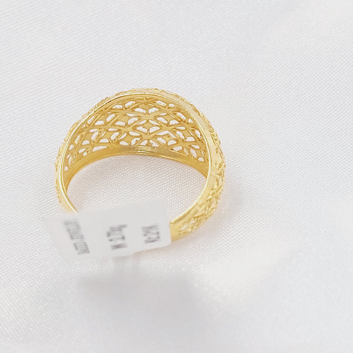 21K خاتم خلية النحل-مجوهرات الشيخ سعيد-Saeed Jewelry 
