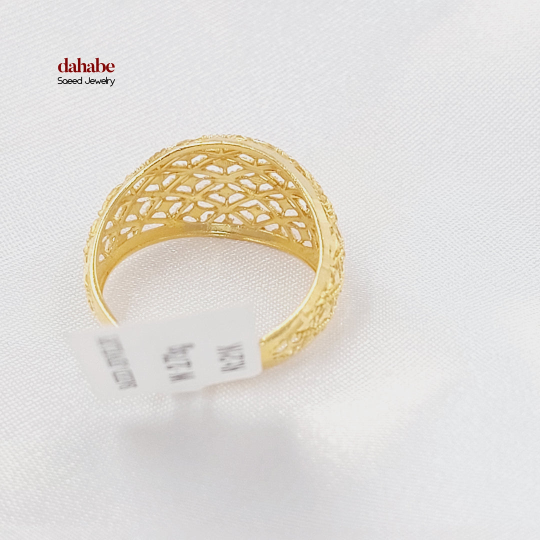 21K Gold Beehive Ring