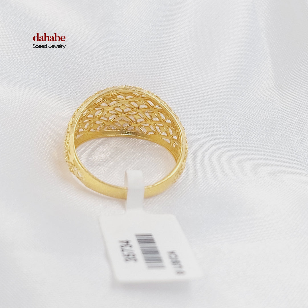 21K Gold Beehive Ring