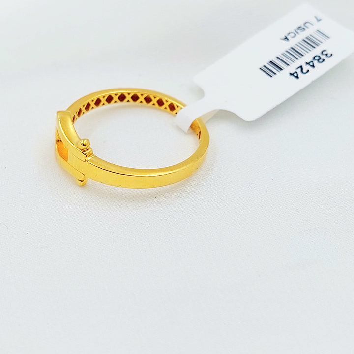 Belt Ring Made of 21K Gold by Saeed Jewelry 