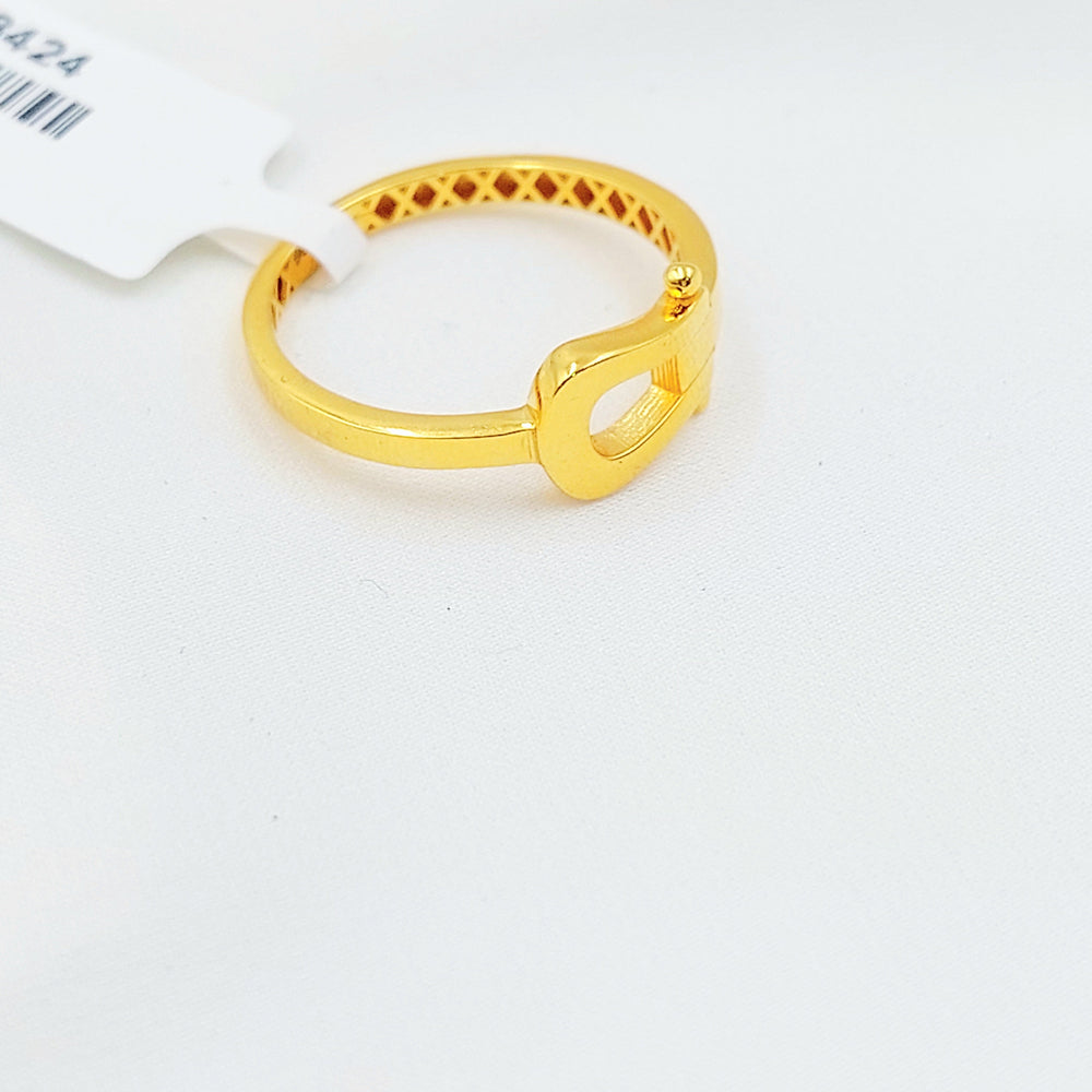 Belt Ring Made of 21K Gold by Saeed Jewelry 