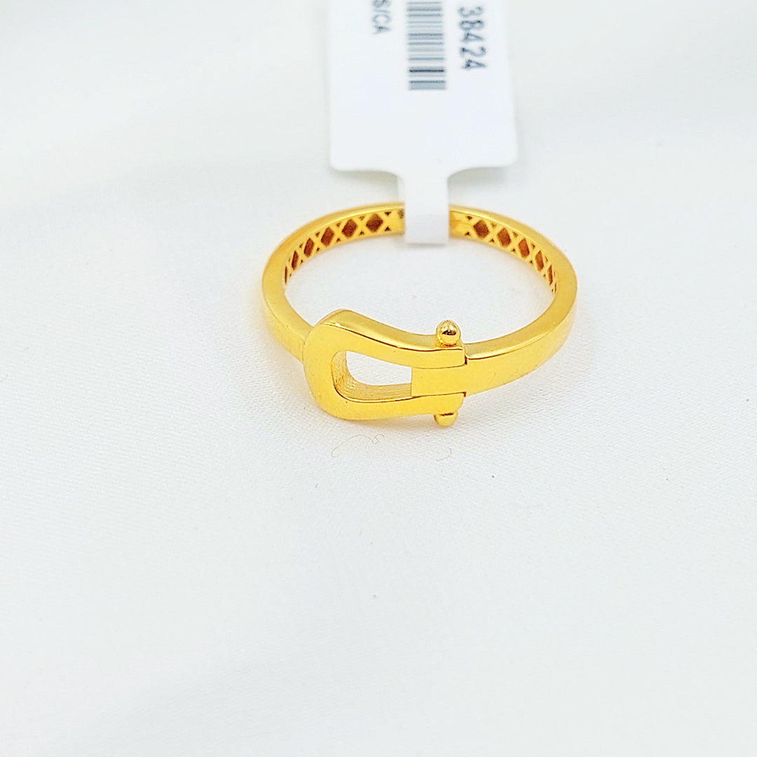 Belt Ring Made of 21K Gold by Saeed Jewelry 