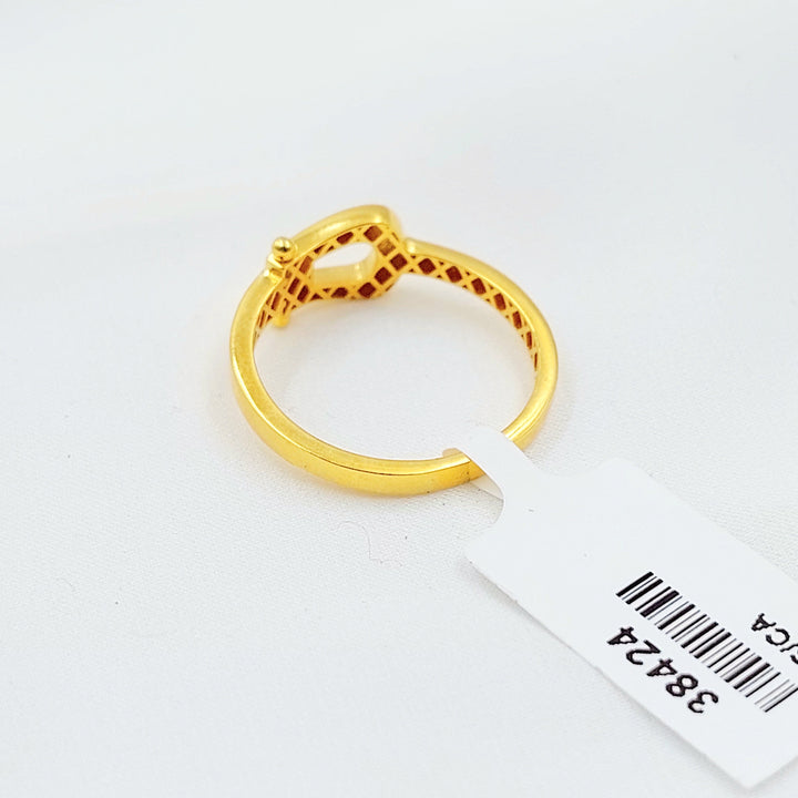 Belt Ring Made of 21K Gold by Saeed Jewelry 