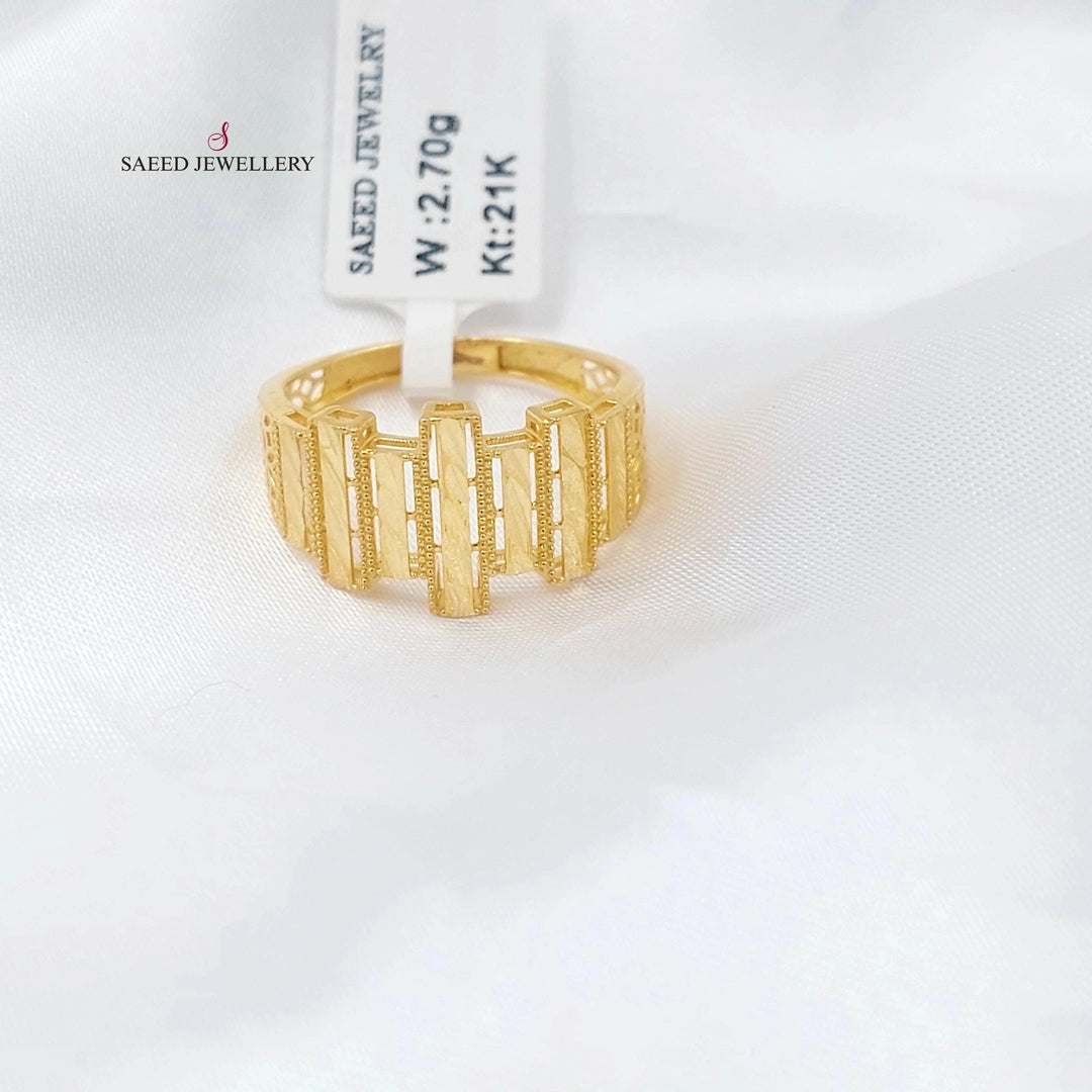 Belt Ring Made of 21K Gold by Saeed Jewelry 