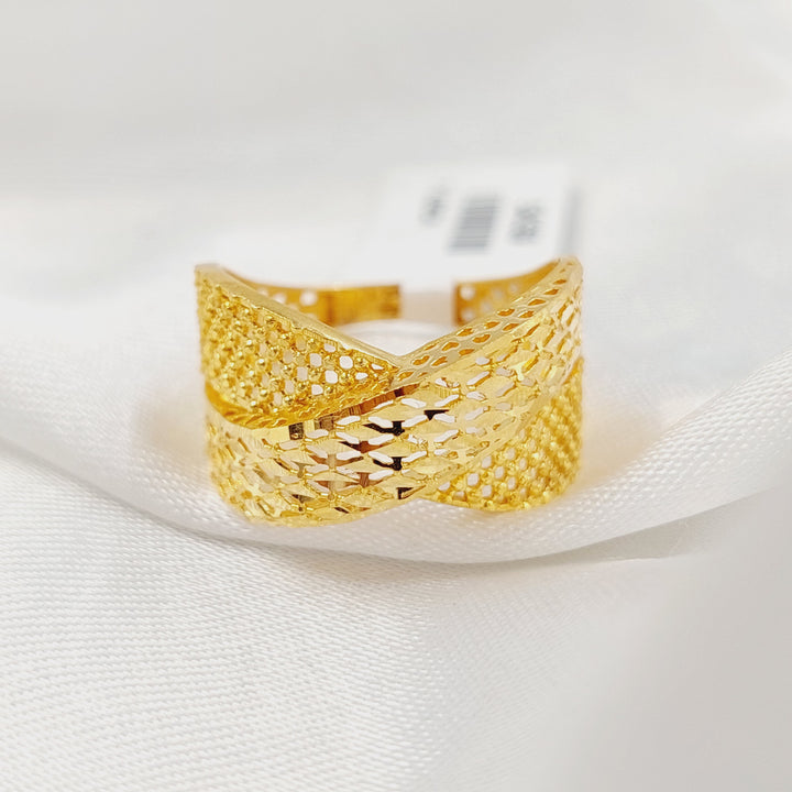 21K خاتم حزام-مجوهرات الشيخ سعيد-Saeed Jewelry 