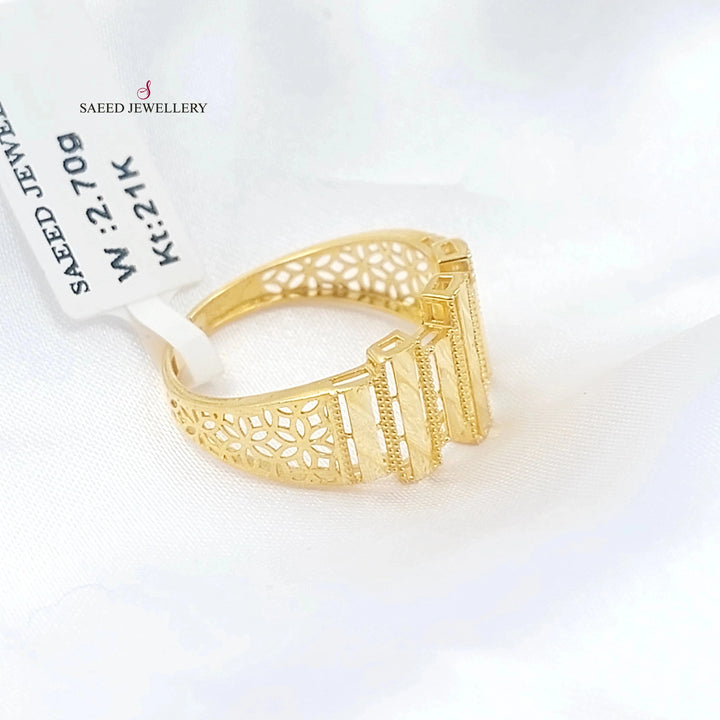 Belt Ring Made of 21K Gold by Saeed Jewelry 