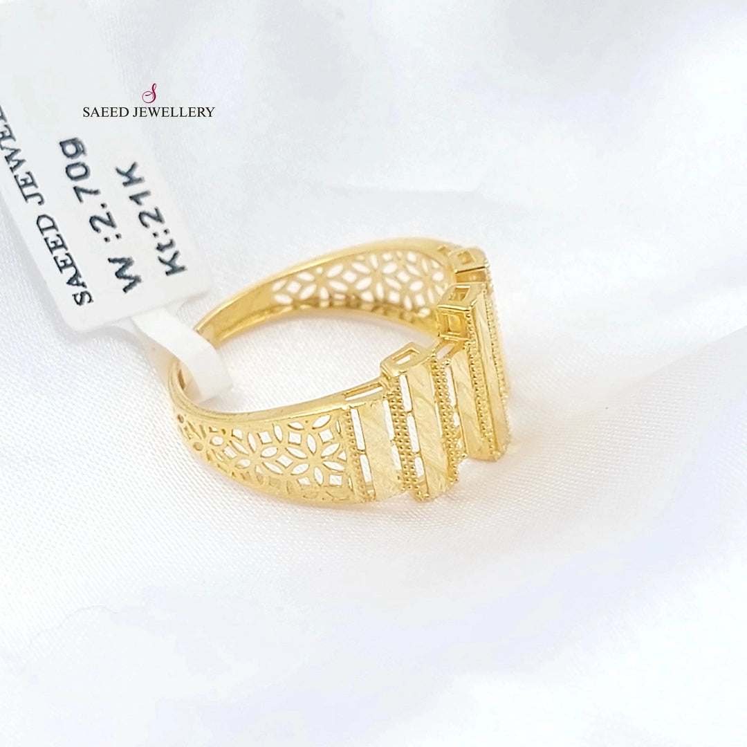 Belt Ring Made of 21K Gold by Saeed Jewelry 
