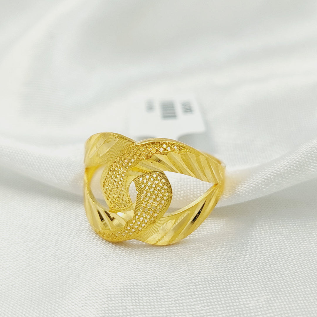 21K خاتم حزام-مجوهرات الشيخ سعيد-Saeed Jewelry 